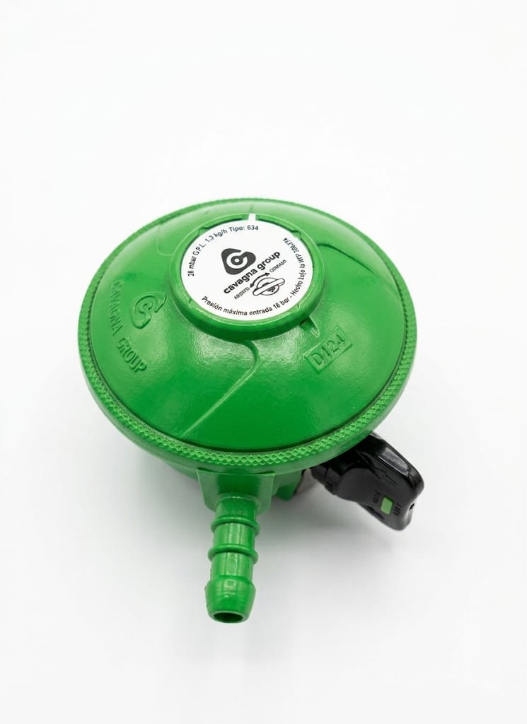REGULADOR PREMIUN GLP BP VERDE 28 MBAR 1.3KG/H MISTIPLAS