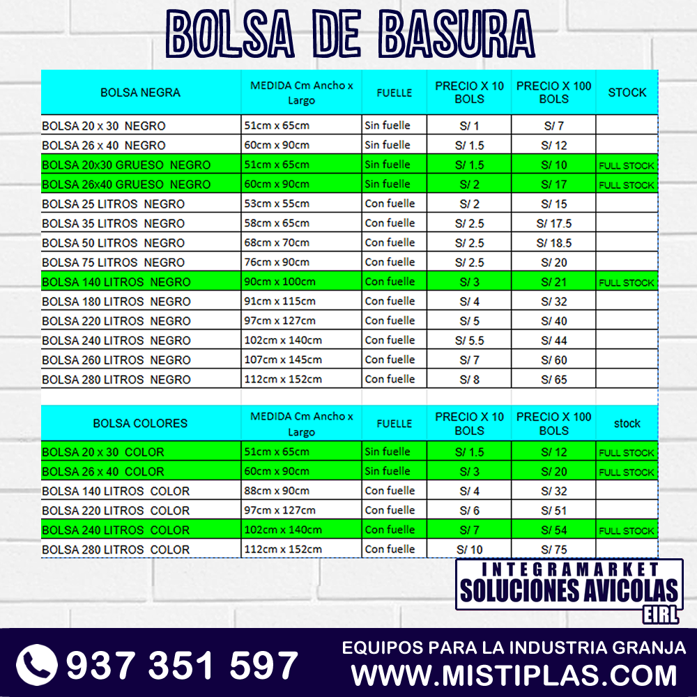 BOLSA 26x40 GRUESO NEGRO MISTIPLAS